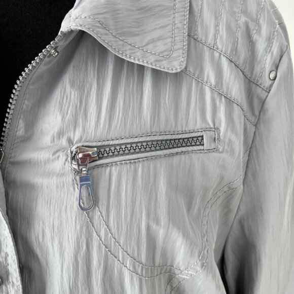 Gerry Weber Grey Lightweight Zip Front Jacket Casual Neutral Travel Commute - Picture 4 of 11